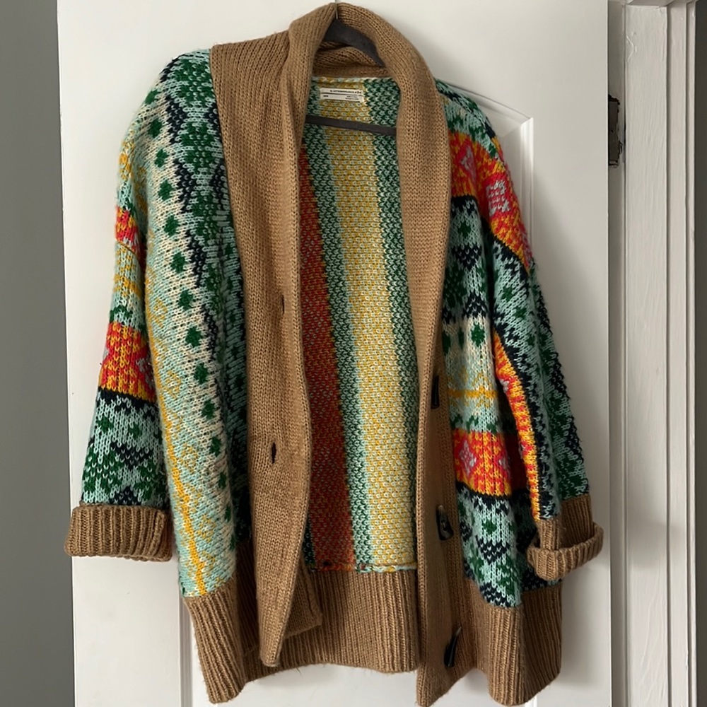 Anthropologie chunky oversized cardigan size xs/s